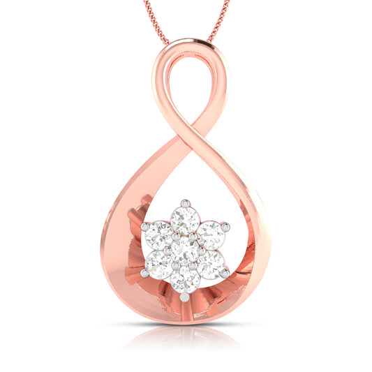 An Infinity of Small Blooms Diamond Pendant