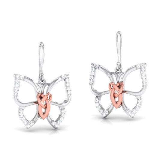 The Weight She Carries Lightly Diamond Hoops