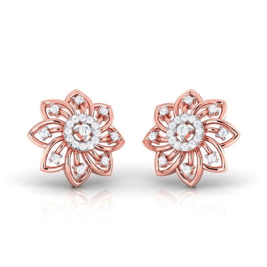 She Blooms Quietly Diamond Studs