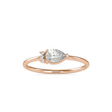Whispering Teardrop Ring