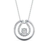 The Circle She Draws Around Herself Solitaire Diamond Pendant