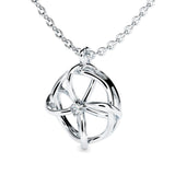The Small Universe She Carries Solitaire Diamond Pendant