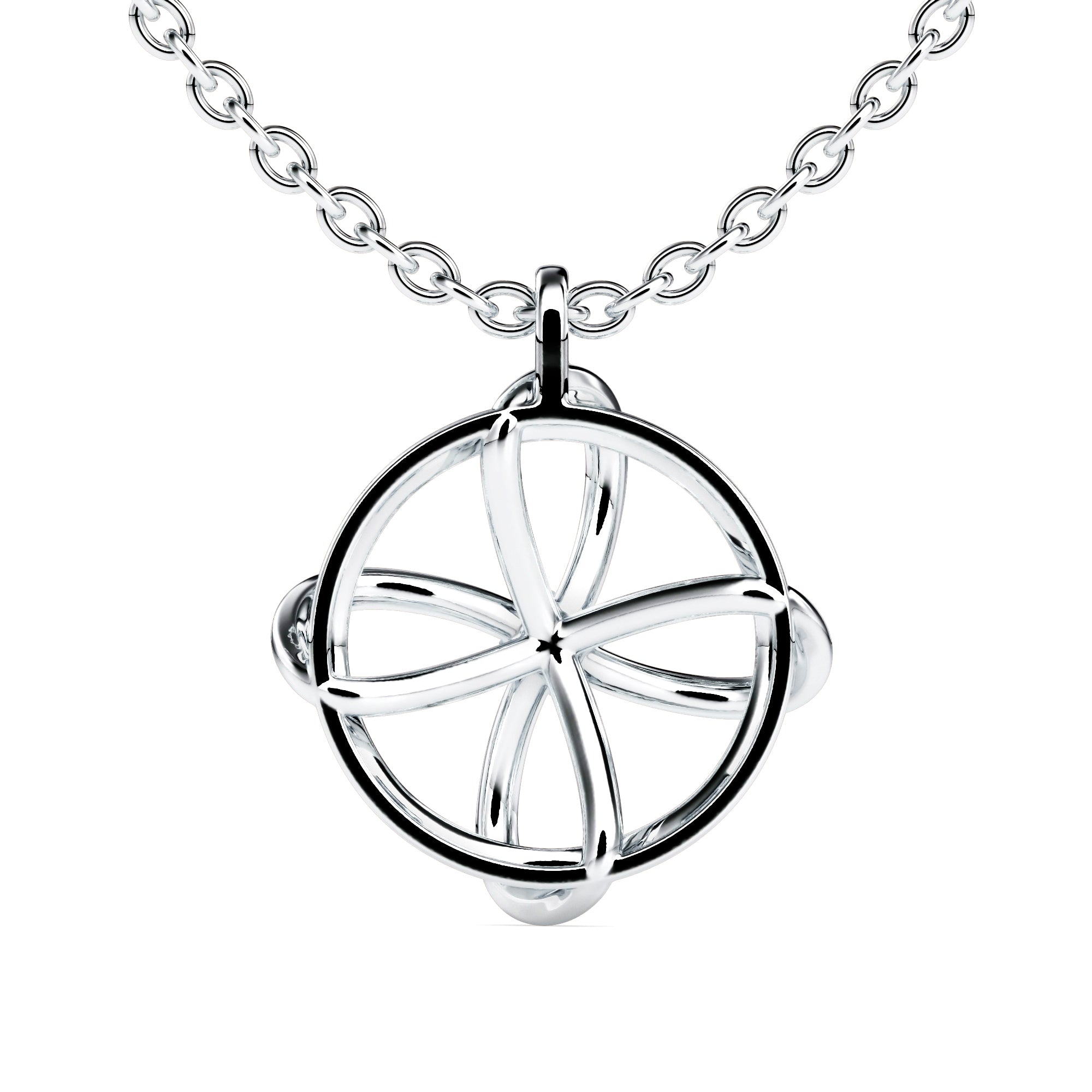 The Small Universe She Carries Solitaire Diamond Pendant