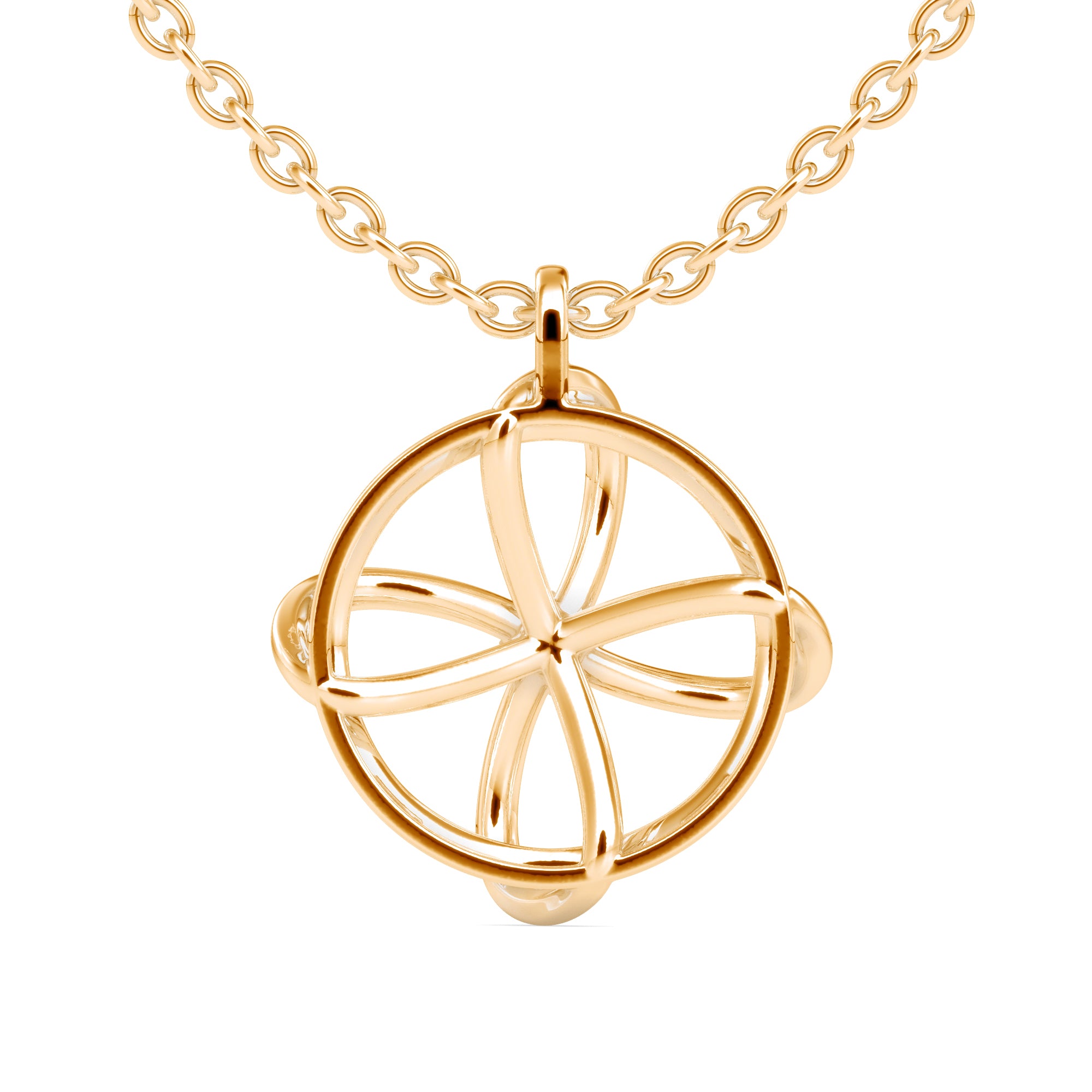The Small Universe She Carries Solitaire Diamond Pendant