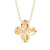 Petal Radiance Solitaire Pendant
