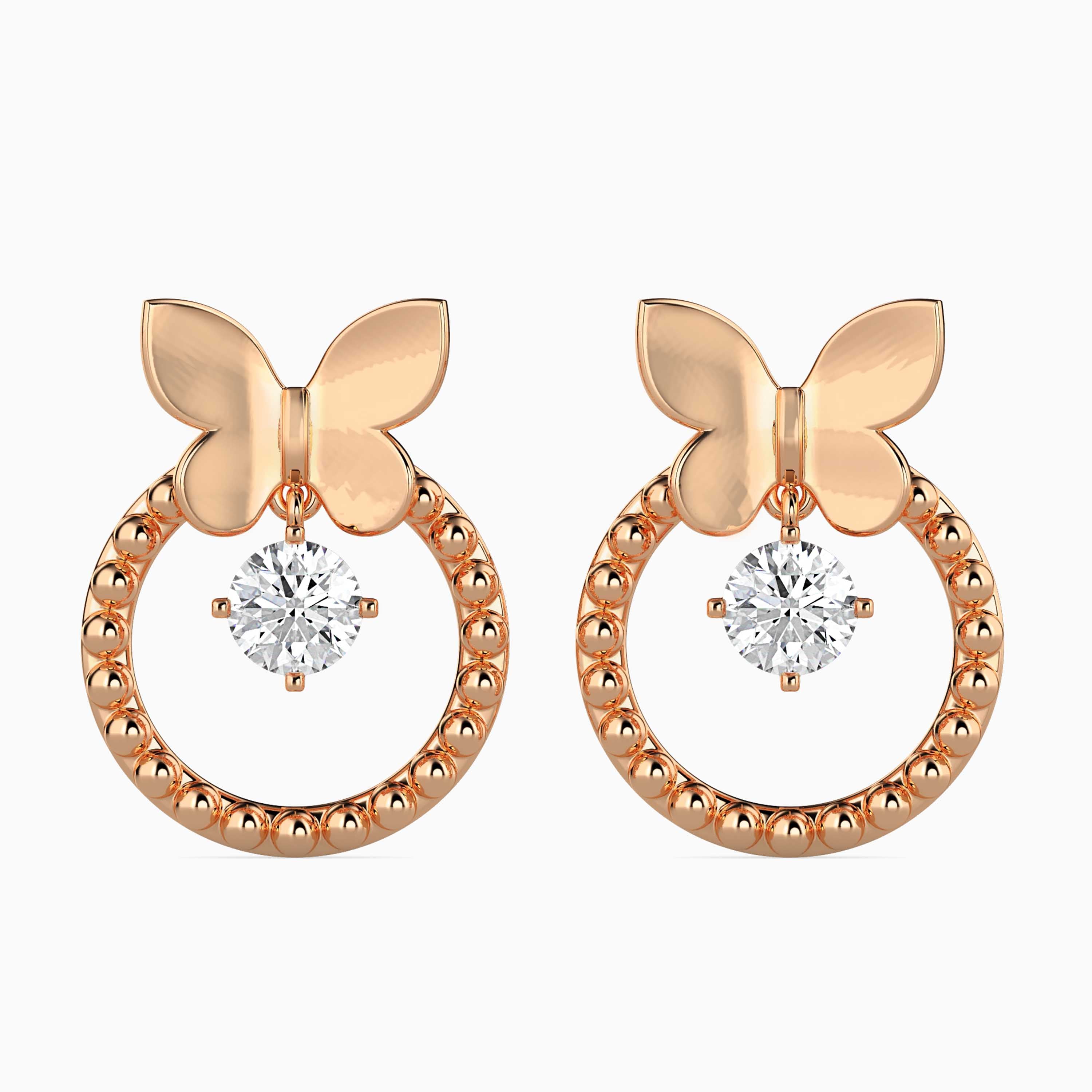 Fluttering Circle Earrings