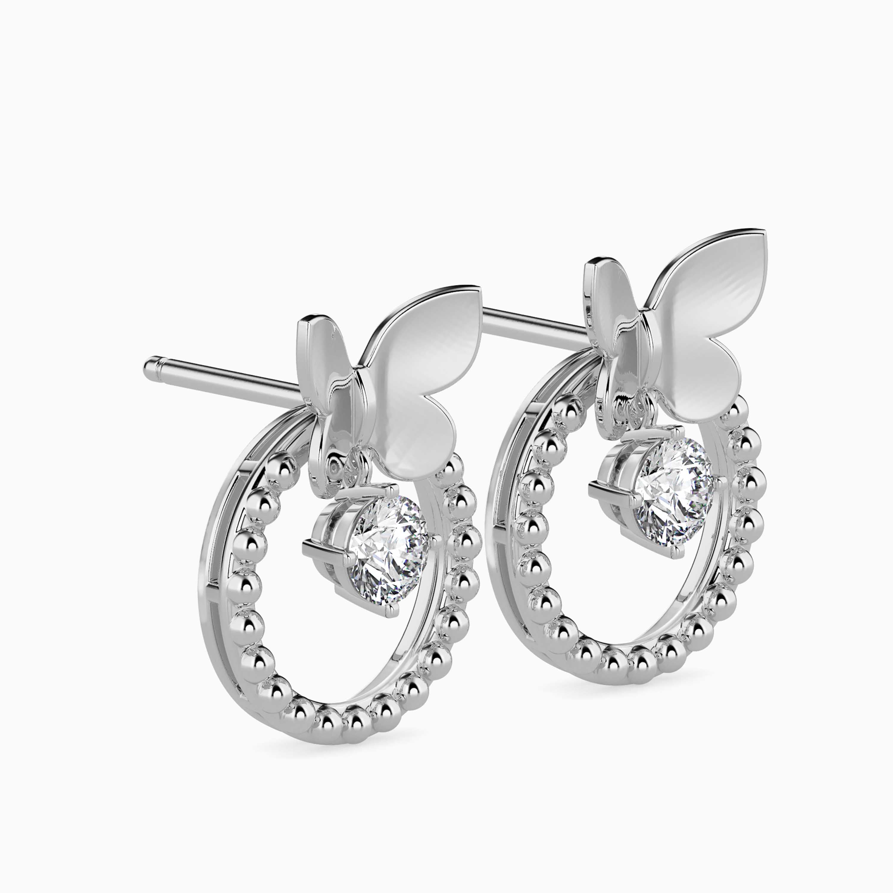 Fluttering Circle Earrings