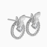 Fluttering Circle Earrings
