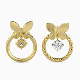 Fluttering Circle Earrings