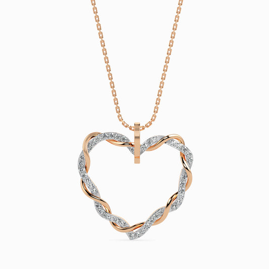 Woven Diamond Pendant