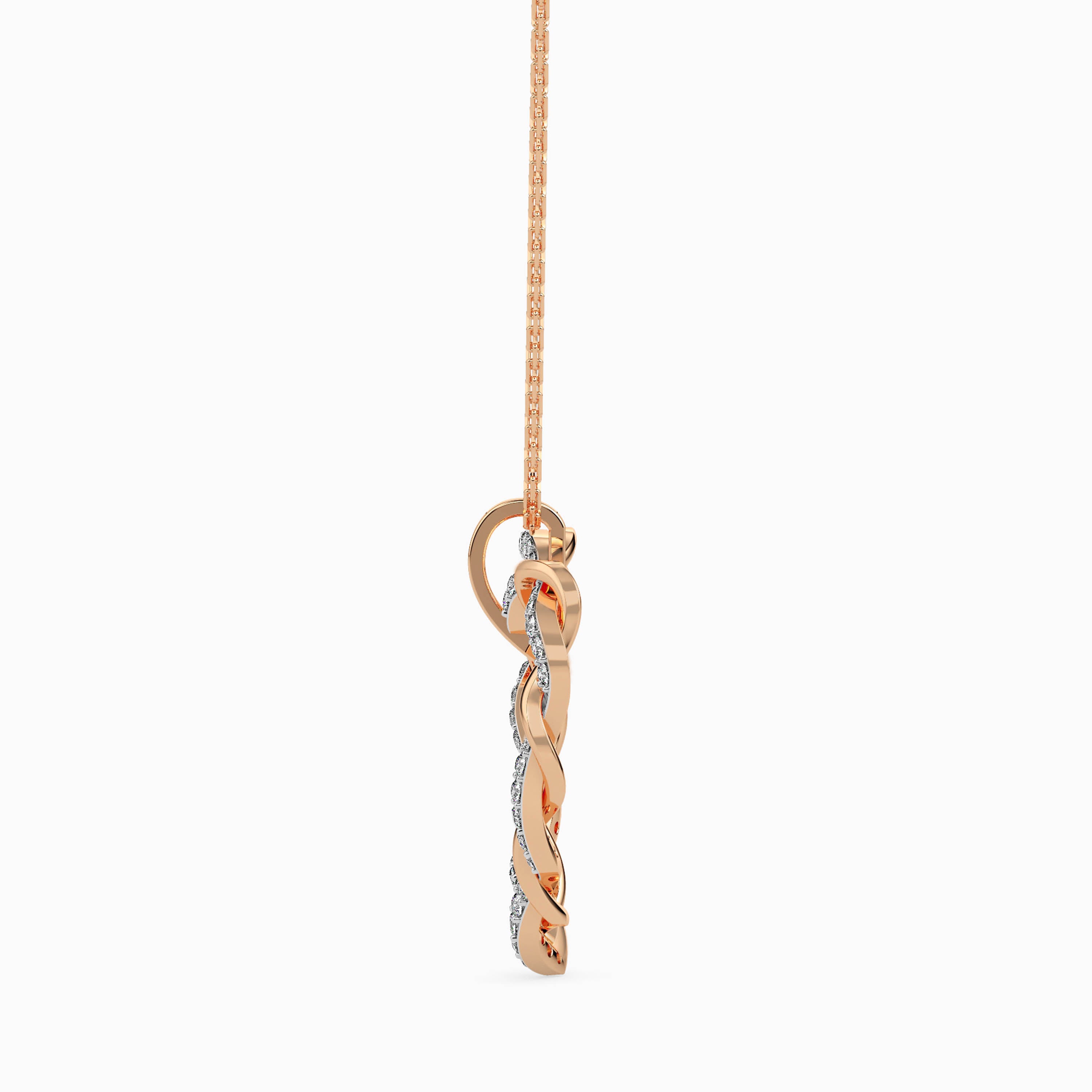 Woven Diamond Pendant