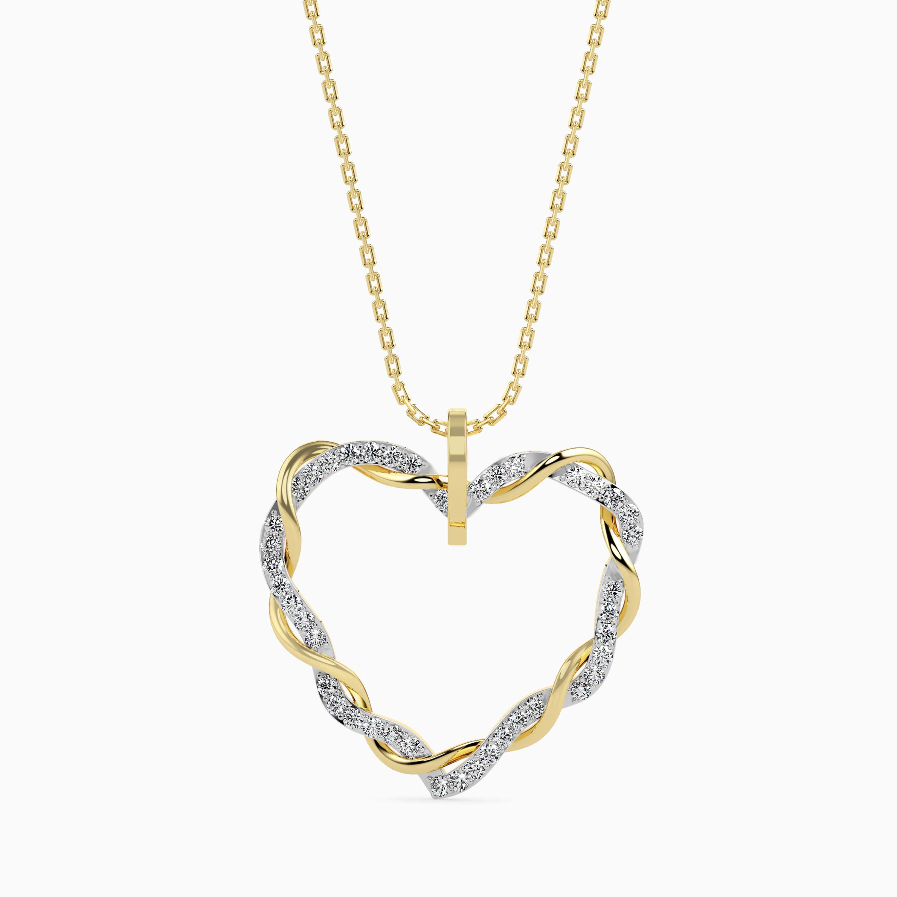 Woven Diamond Pendant