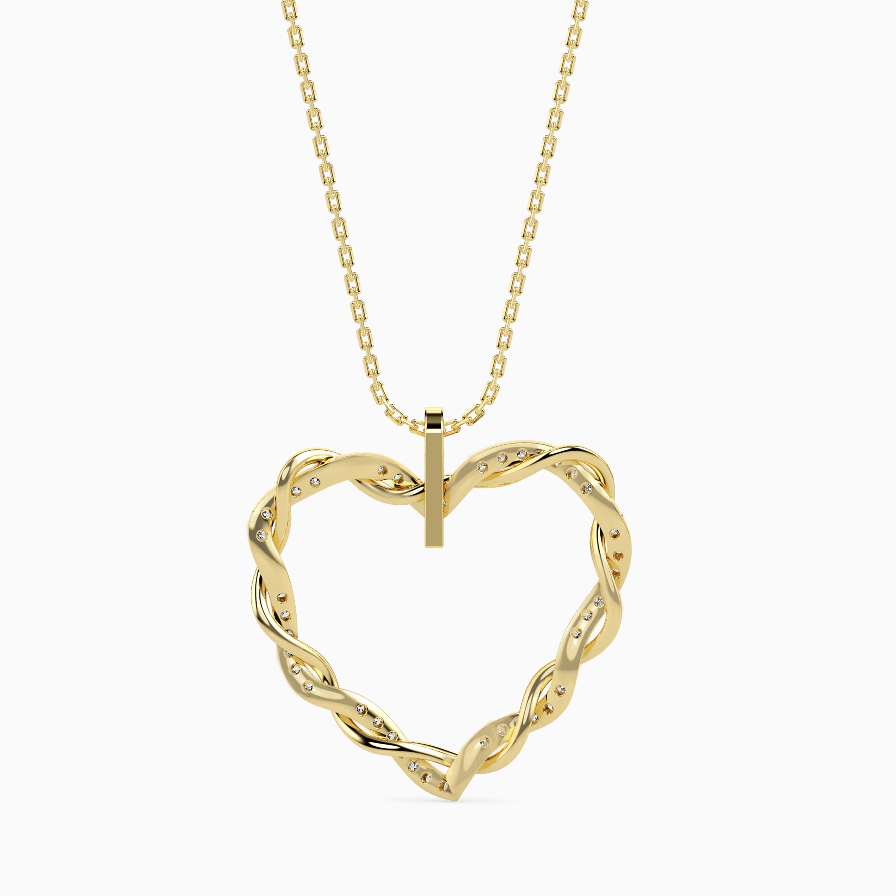 Woven Diamond Pendant