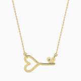 Heartfelt Key Diamond Necklace