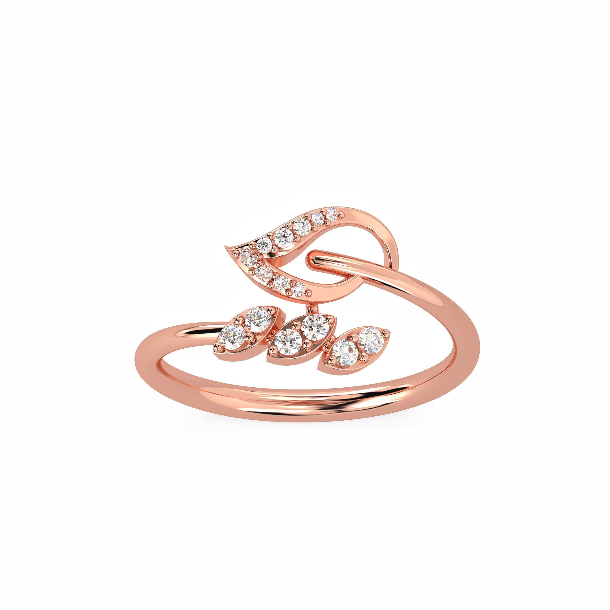 A Little Leaf of Joy Diamond Ring