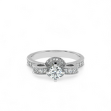 Bowtie Glow Solitaire Ring
