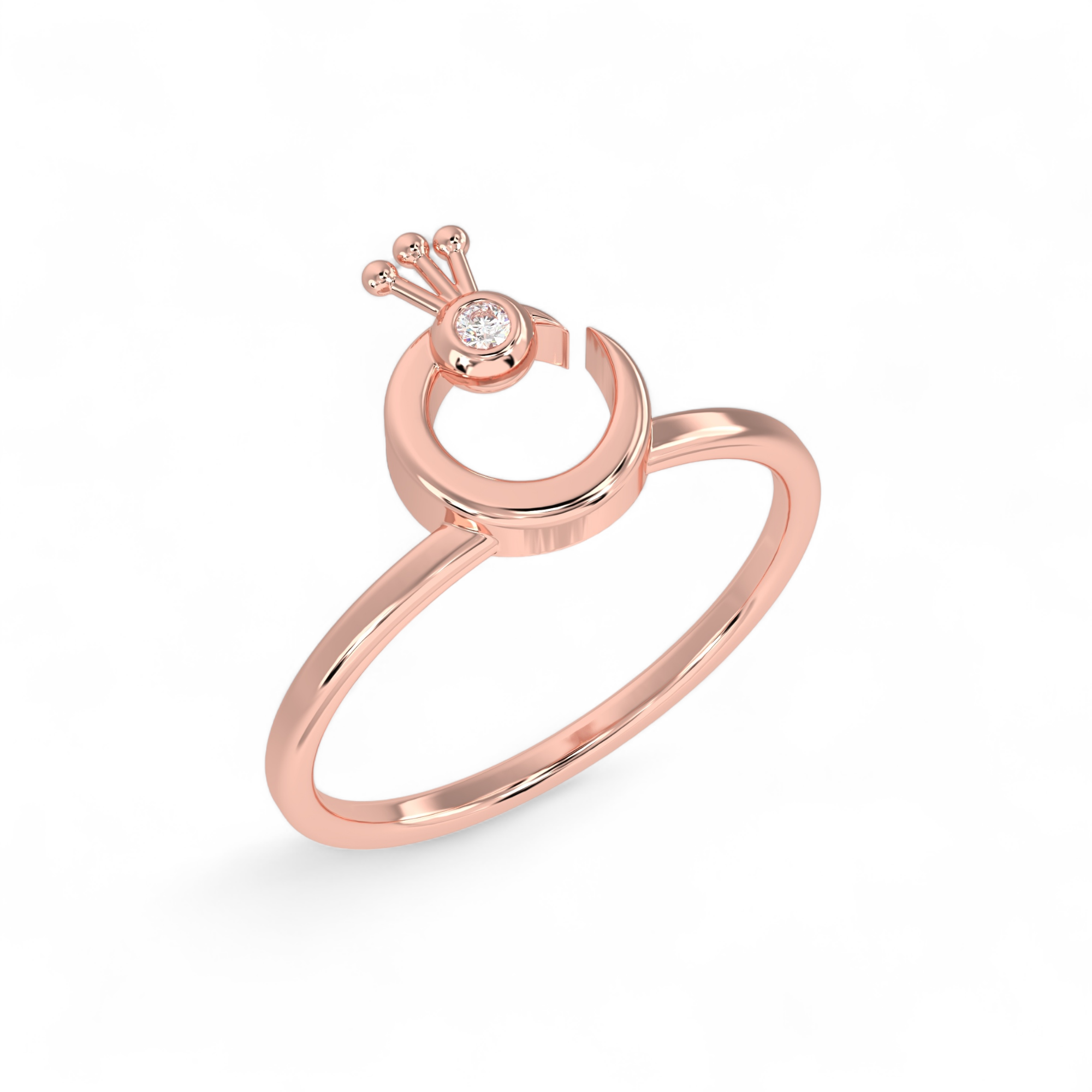 Regal Peacock Ring