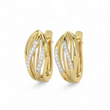 Whispering Petal Hoops Earring