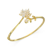 Gold Petal Embrace Bracelet