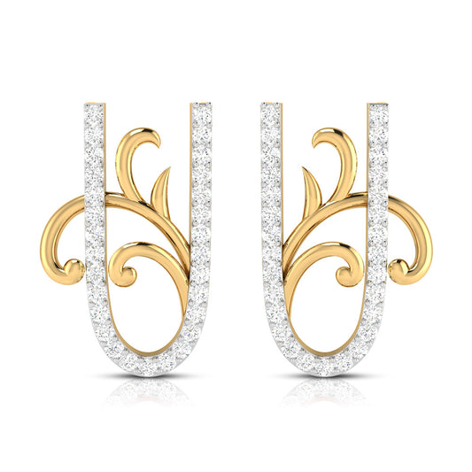 Curls of Grace Diamond Studs