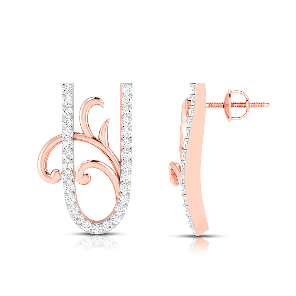 Curls of Grace Diamond Studs