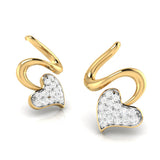 A Ribbon Around Her Heart Diamond Studs