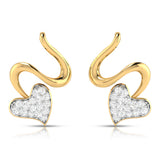 A Ribbon Around Her Heart Diamond Studs