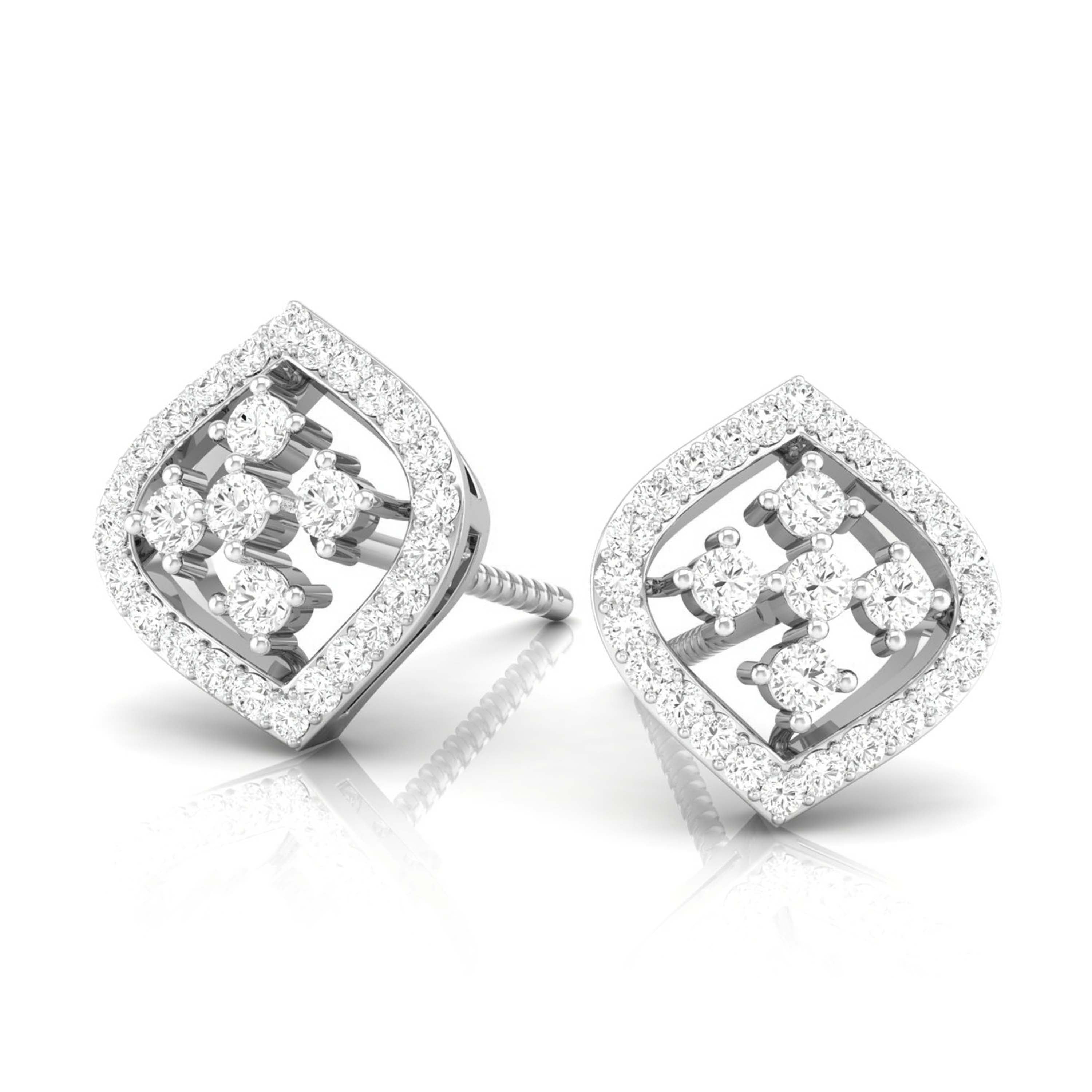 A Window to Her World Diamond Studs