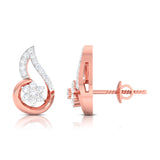 A Curl of Grace Diamond Studs