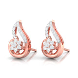 A Curl of Grace Diamond Studs