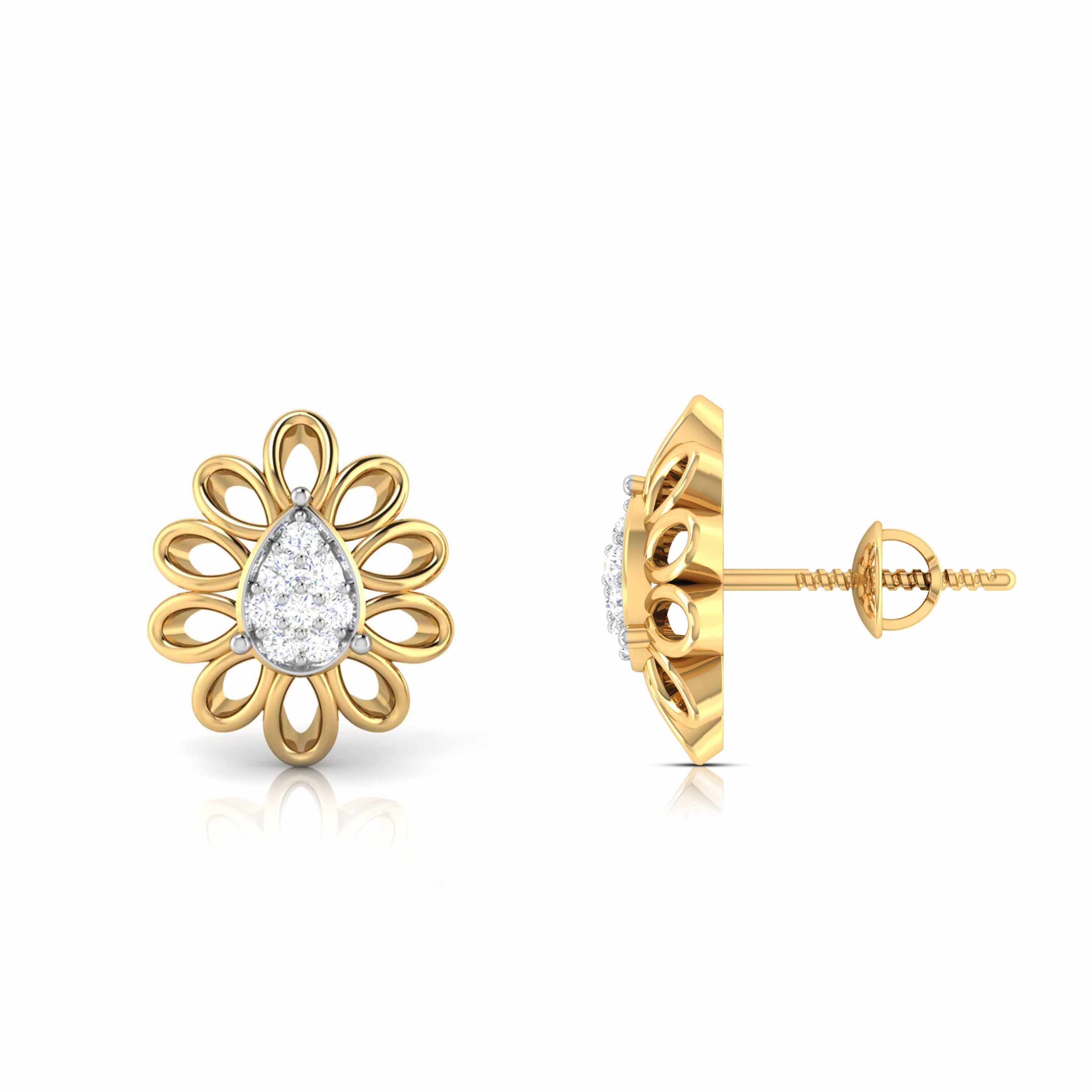 The Sunlit Side of Her Diamond Studs