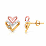 Two Hearts, One Story Diamond Studs