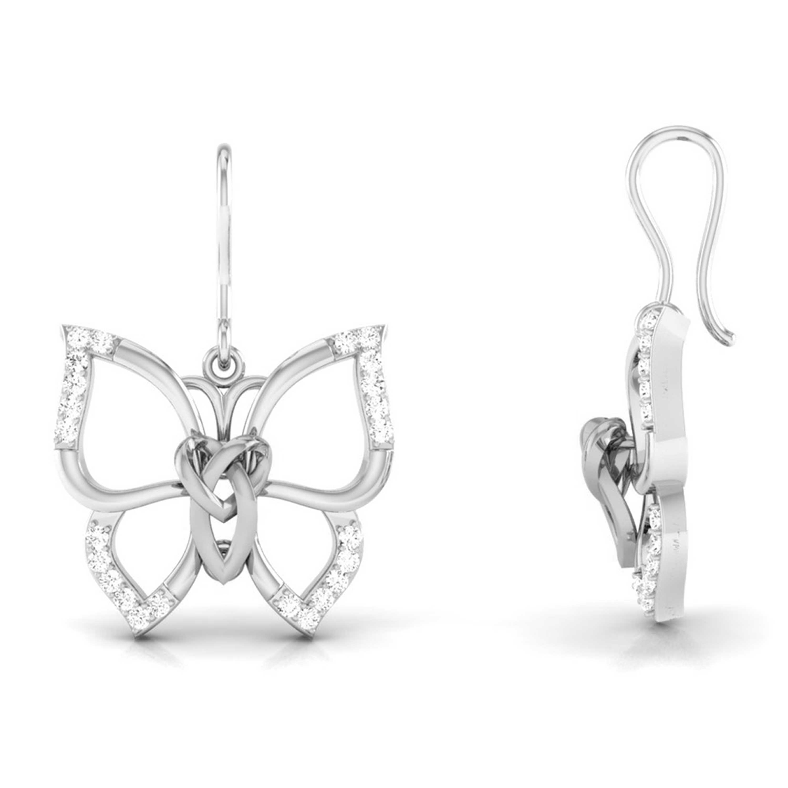 The Weight She Carries Lightly Diamond Hoops