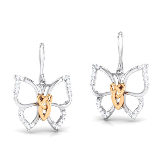 The Weight She Carries Lightly Diamond Hoops
