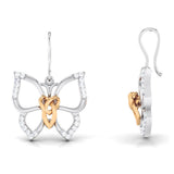 The Weight She Carries Lightly Diamond Hoops