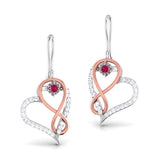 Forever, Said Softly Ruby Hoops