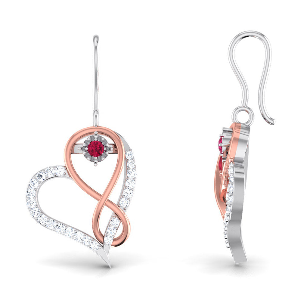 Forever, Said Softly Ruby Hoops