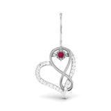Forever, Said Softly Ruby Hoops