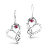 Forever, Said Softly Ruby Hoops