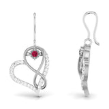 Forever, Said Softly Ruby Hoops