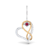 Forever, Said Softly Ruby Hoops