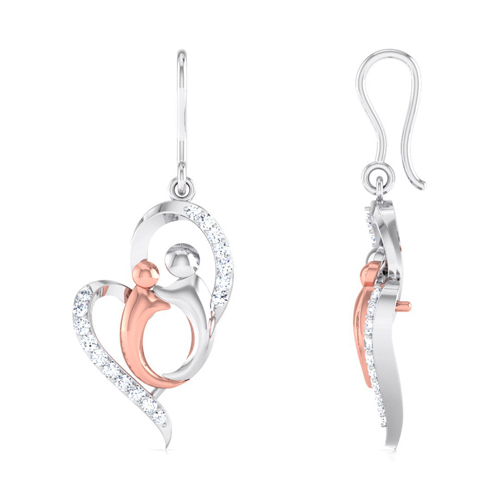 A Mother's Quiet Forever Diamond Hoops