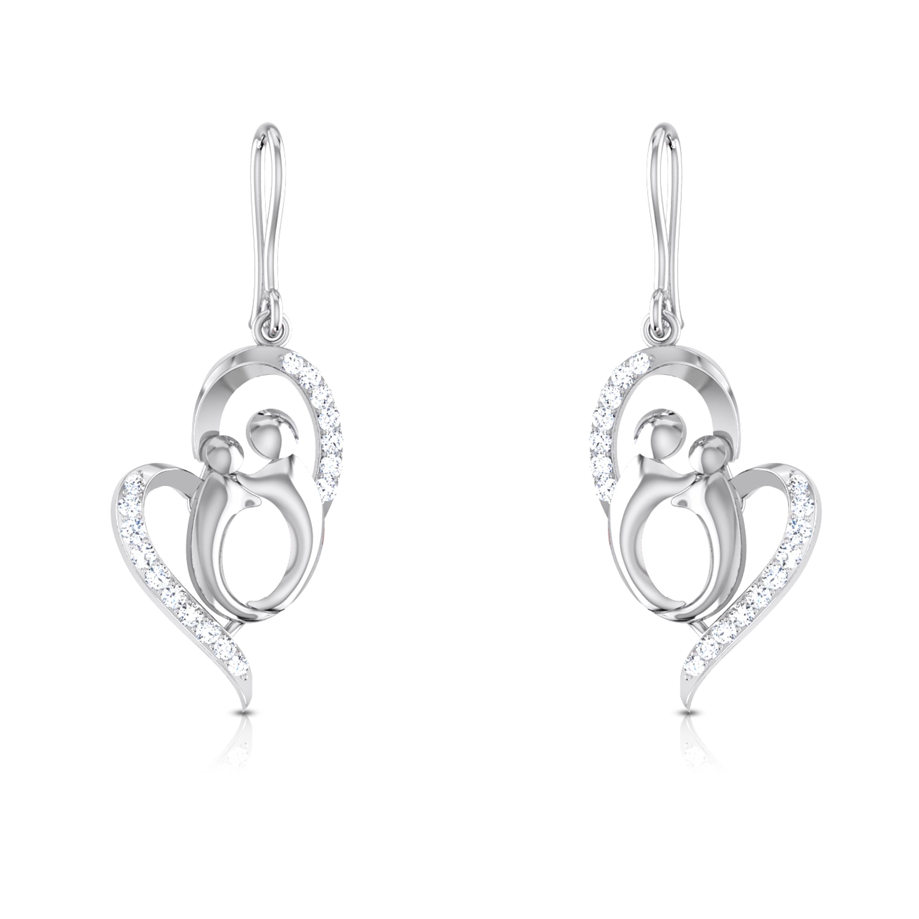 A Mother's Quiet Forever Diamond Hoops