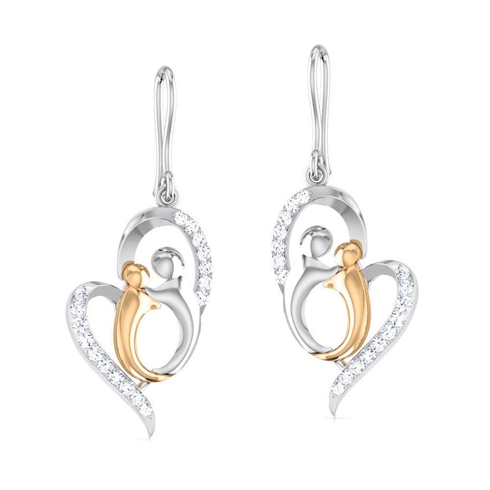 A Mother's Quiet Forever Diamond Hoops