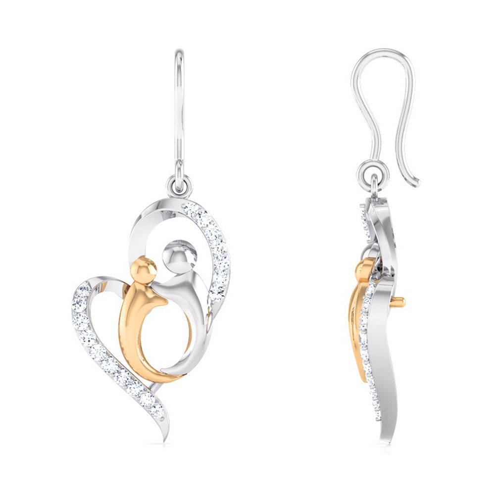 A Mother's Quiet Forever Diamond Hoops