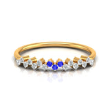 Sapphire and Diamond Elegance Ring