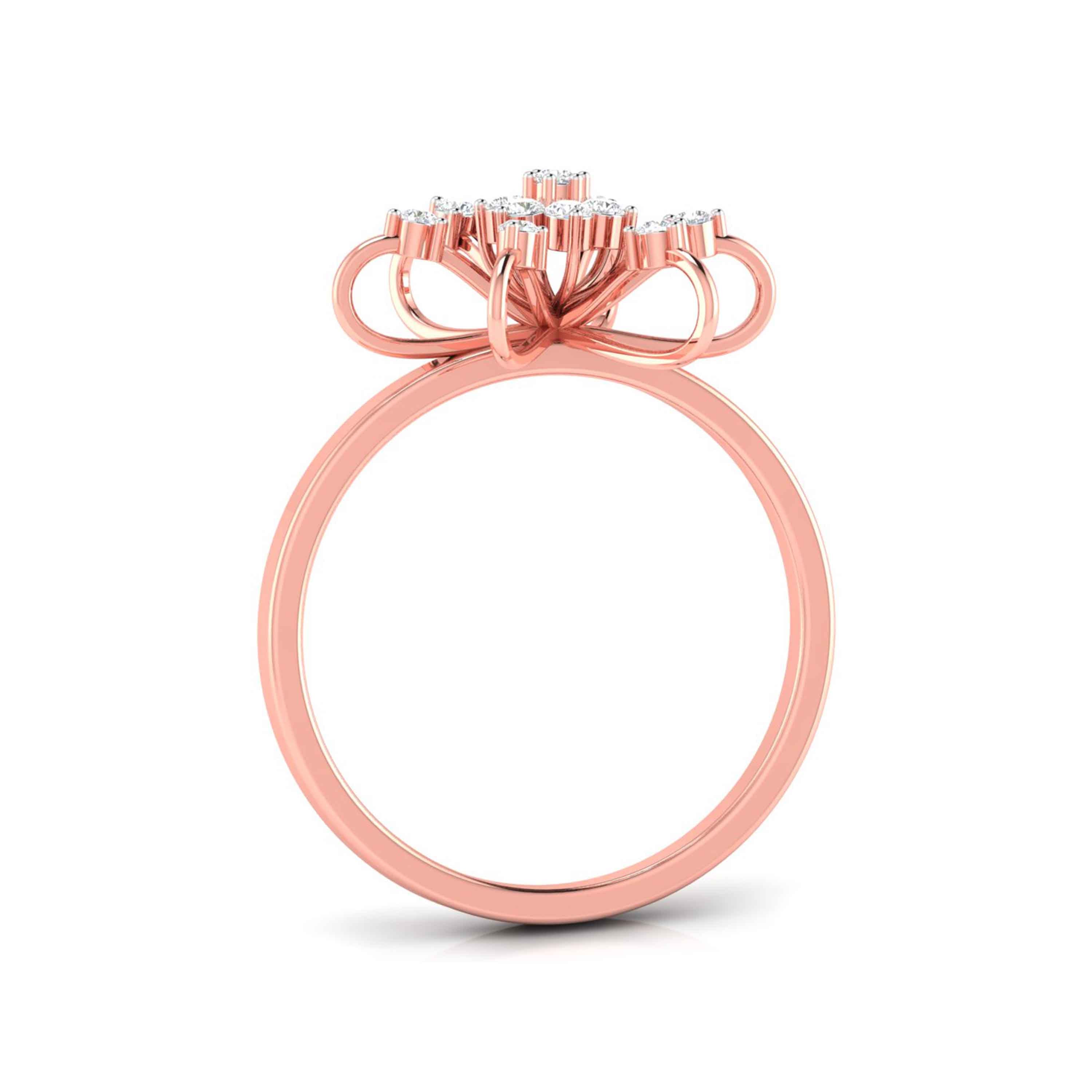 Celestial Diamond Cluster Ring