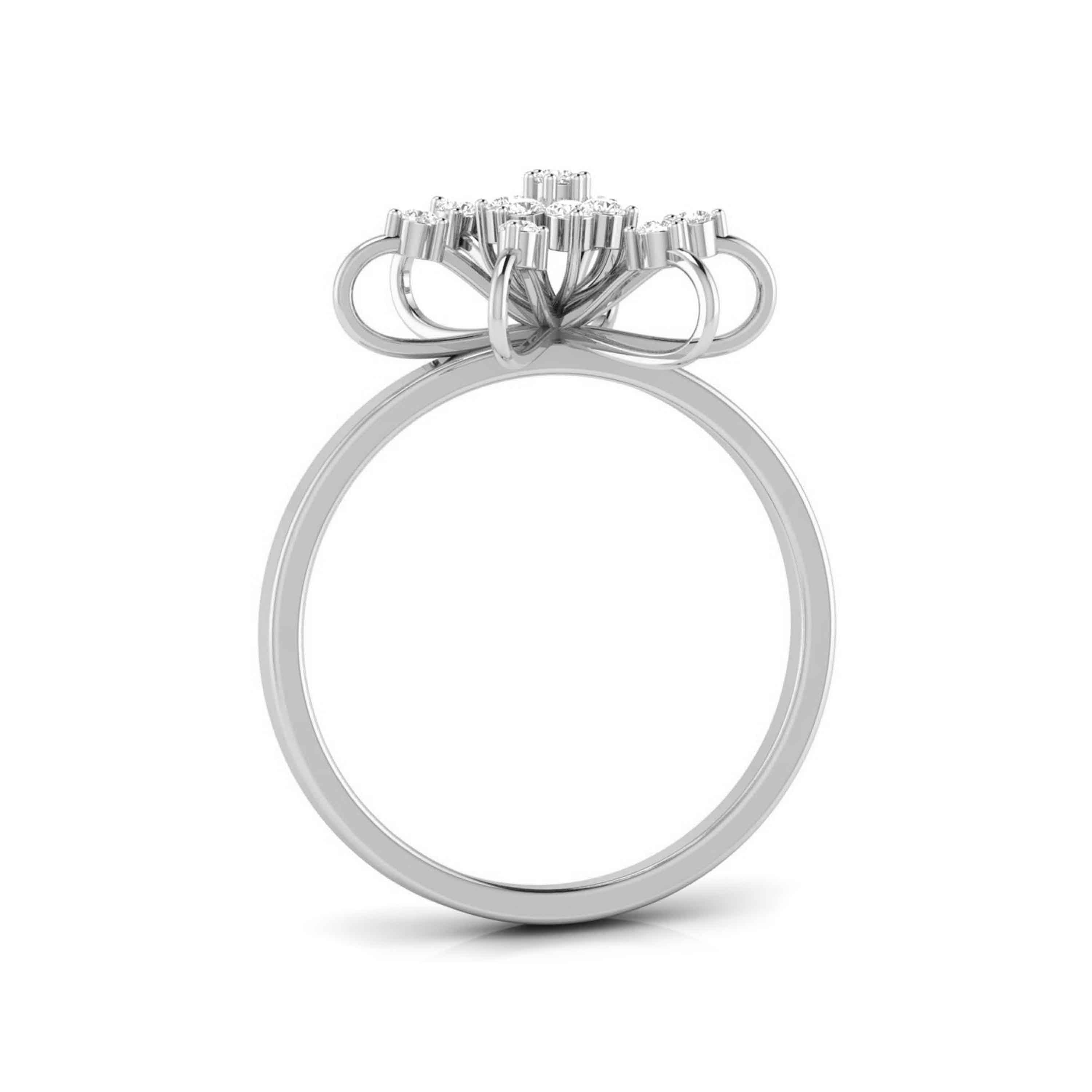 Celestial Diamond Cluster Ring