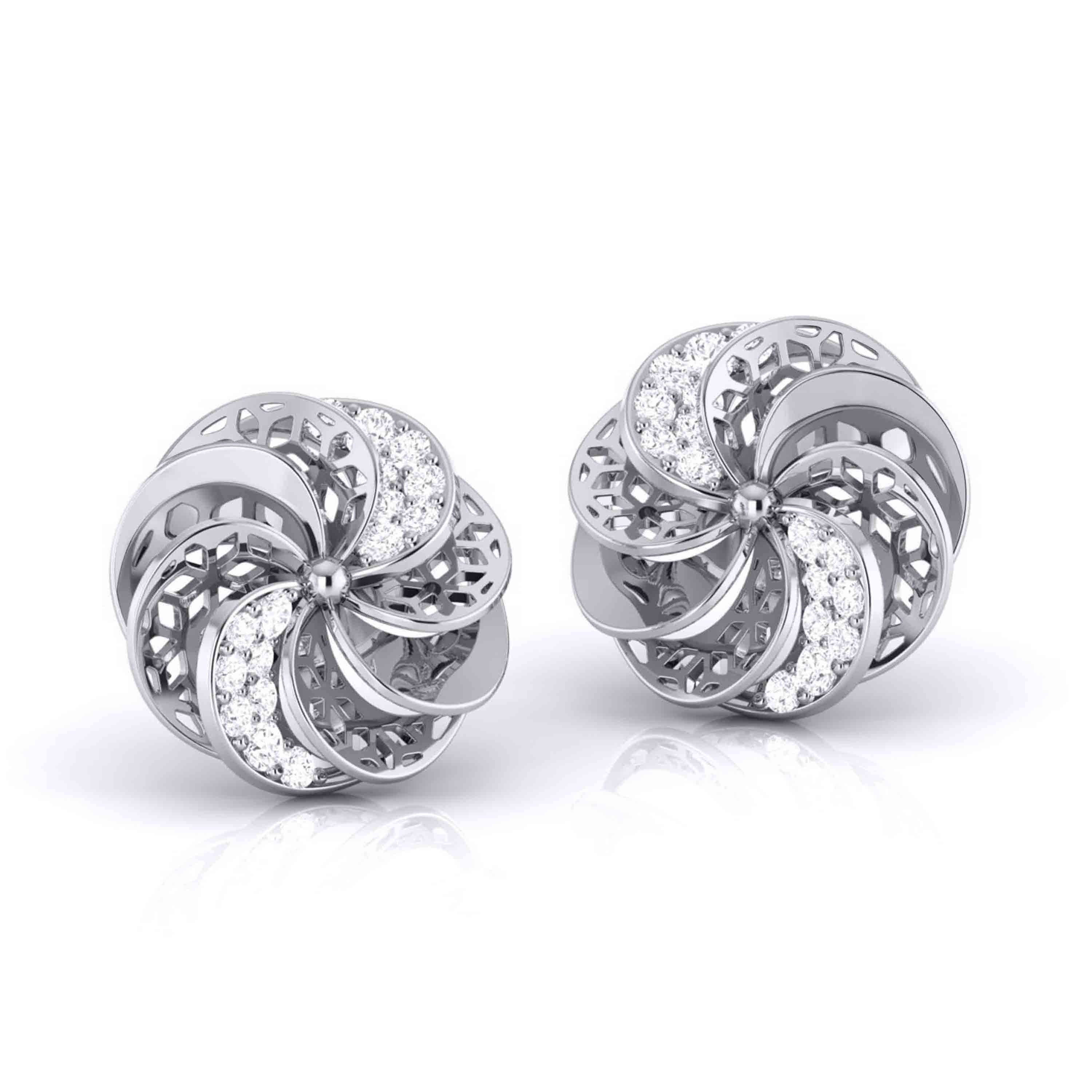 The Way Her Joy Spins Diamond Studs