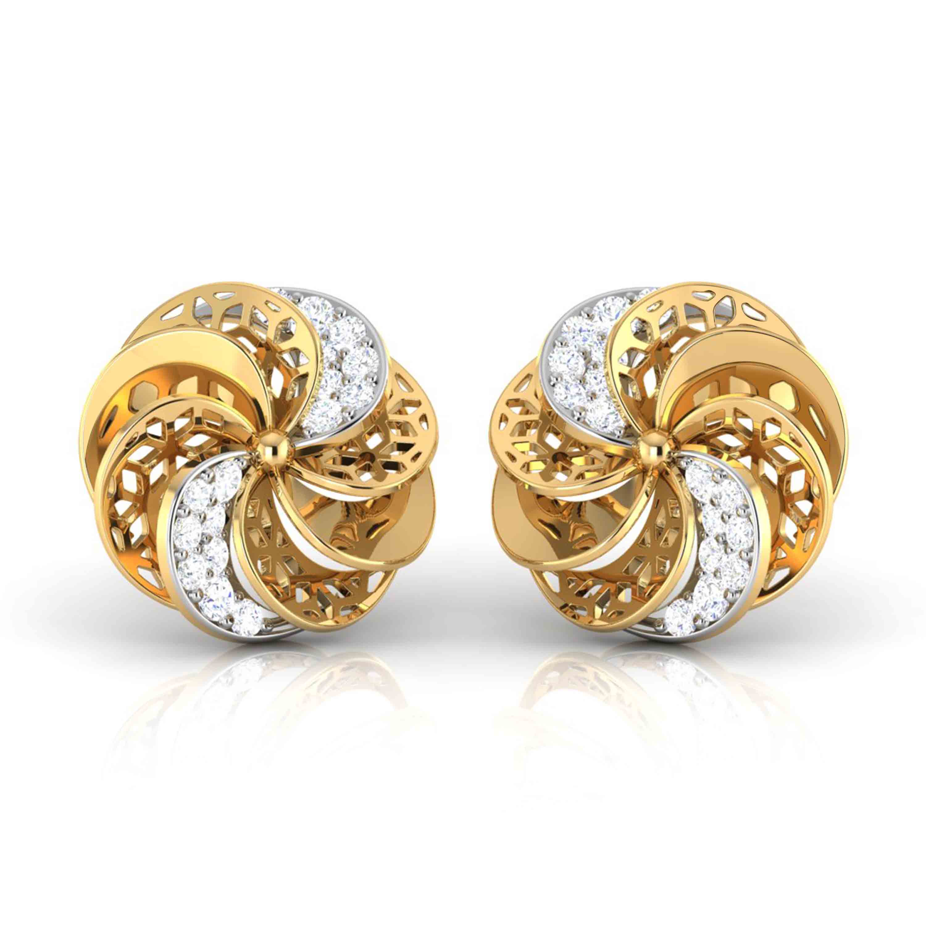 The Way Her Joy Spins Diamond Studs